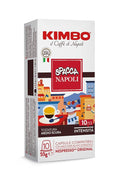 Kimbo Espresso Napoli – 100 Capsules Compatible with Nespresso Original | 10 Packs of 10 | Dark Roasting | Intensity 10/13 | Rich and Persistent Aroma