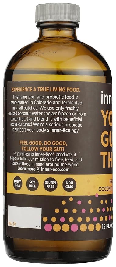 Inner-Eco Probiotic Coconut Water Mango Pineapple 15 Fl Oz