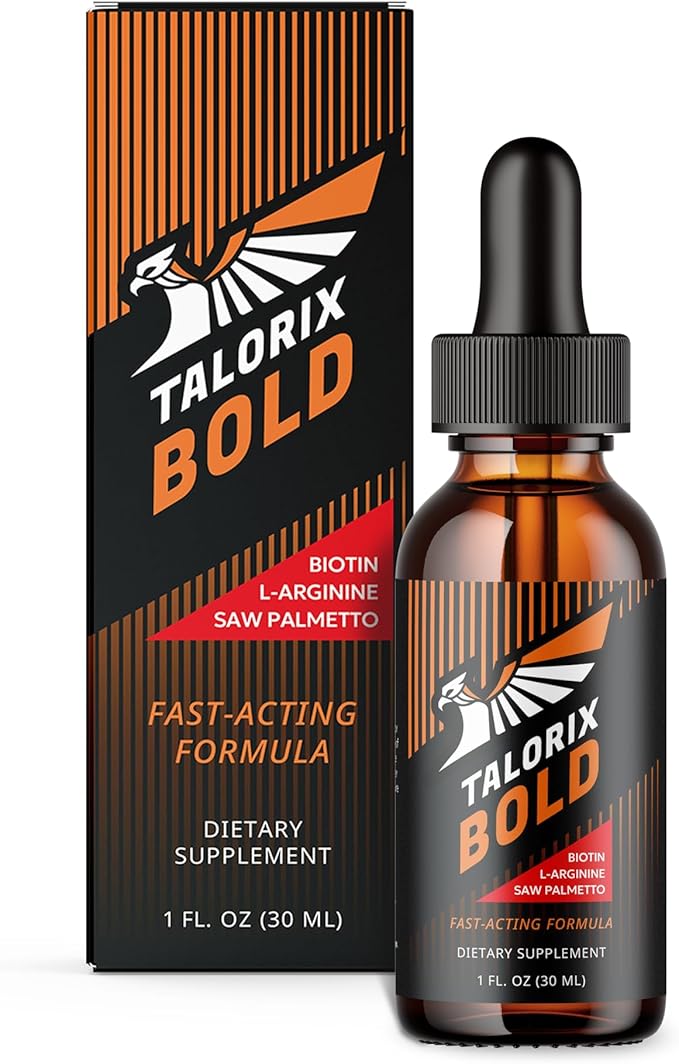 Bold | Vitamins Drops for Men | Biotin Saw Pametto &amp L-Arginine Formula | 1 Fl Oz | 1 Pack