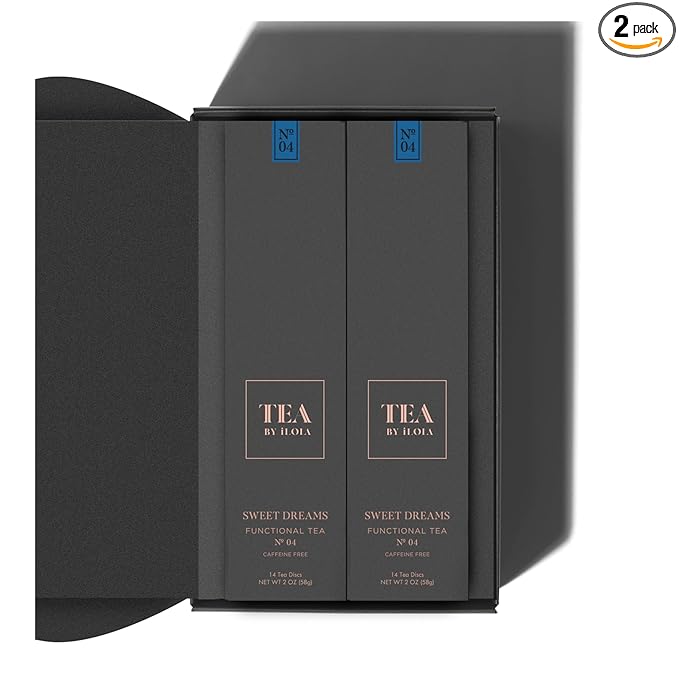 iLOLA 2-pack Loose Leaf Tea Discs Sweet Dreams No. 04 | Oprah’s Favorite Things 2022 | Functional Tea w/Chamomile Valerian Root &amp Other Herbs | Caffeine Free | No Tea Bag Needed | 14 Individual