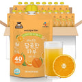 Korean Food CJ Freshway Orange &amp Tangerine Juice Drink 3.38 fl oz (100ml) x 40 Pack Korean Citrus Juice Beverage Single Serve