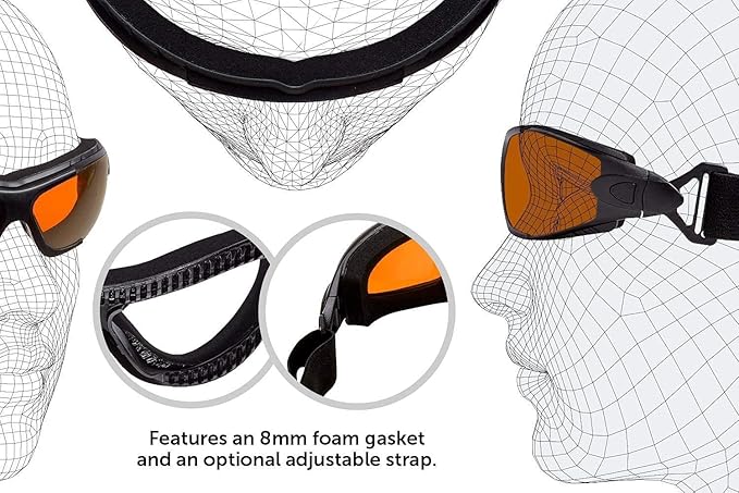 Sleep Savior Deluxe Lens Night Glasses - Blue &amp Green Light Blocking Glasses for Better Sleep