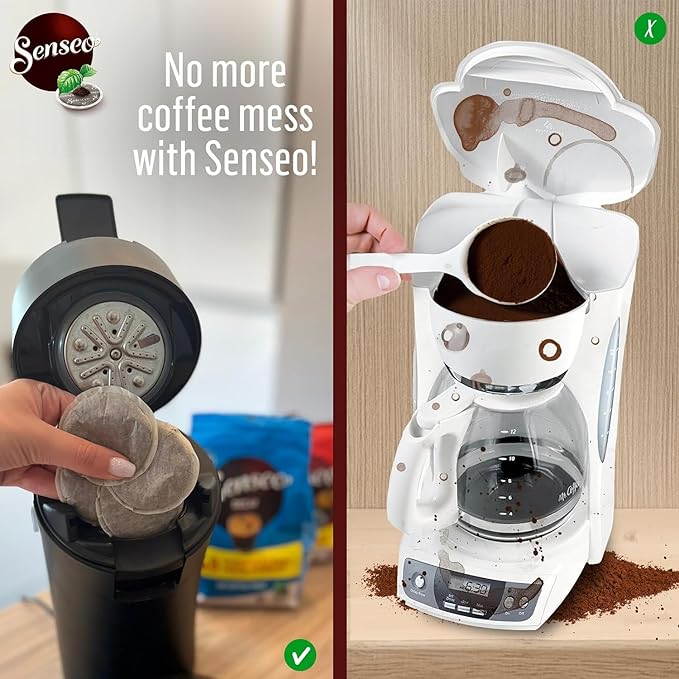 Senseo Dark Roast Coffee Pods for Coffee Makers Strong 160 Count (Pack of 10)