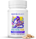 Mama's Select Postnatal Vitamins – Boosts Hair Recovery Milk Supply &amp Wellness – Allergen-Free Vegan MTHFR Friendly Methylated Folate &amp B Vitamins Easy-to-Swallow No Biotin - 30 Capsule