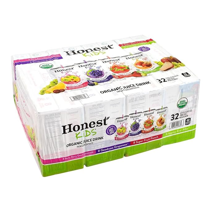 Honest Kids Variety Pack Organic Fruit Juice Drink 675 fl oz 32 Pack