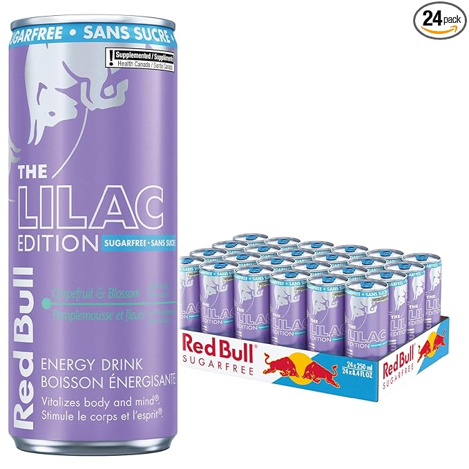 Red Bull Spring Edition Sugarfree Energy Drink Grapefruit &amp Blossom Liquid Can Sugar Free Lactose Free 24 Pack 250ml