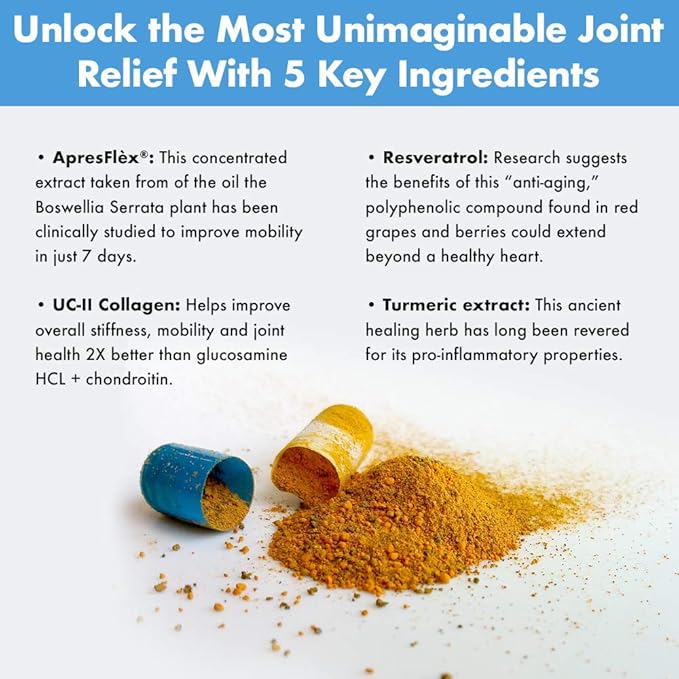 Instaflex Advanced Joint Support Nutritional Supplement Capsule with Doctor Formulated Joint Relief Supplement Featuring UC-II Collagen &amp 5 Other Joint Discomfort Fighting Ingredients 60 Ct
