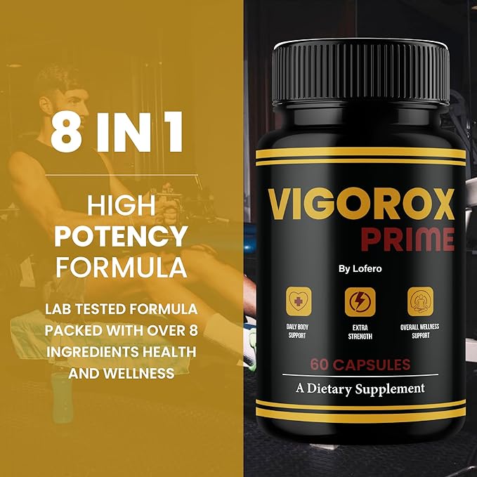 (5 Pack) Vigorox Prime Capsules VigoroxPrime Advanced Maximum Strength Performance Pills For Men Premium Natural Ingredients Formula for Overall Health &amp Wellness Support Capsulas Pastillas (300