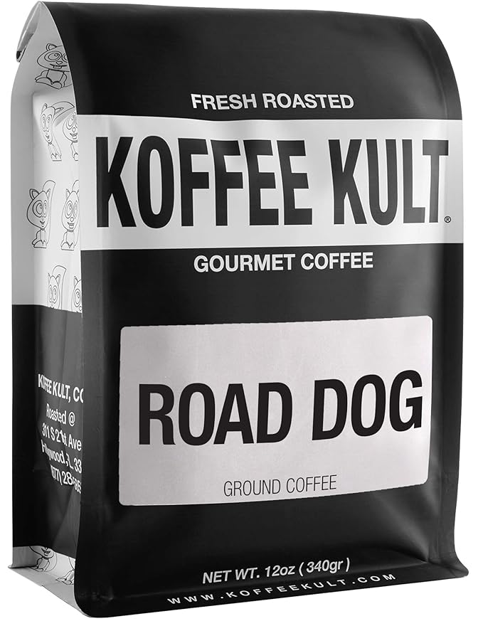 Koffee Kult Road Dog Dark Roast Coffee (ground coffee12oz)