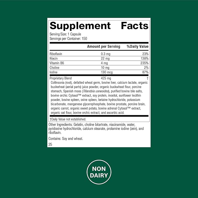 Standard Process Cholaplex - Supplement to Support Heart Health - Supports Healthy Blood Flow &amp Vascular System - Dietary Supplement to Support Liver Function - 150 Capsules