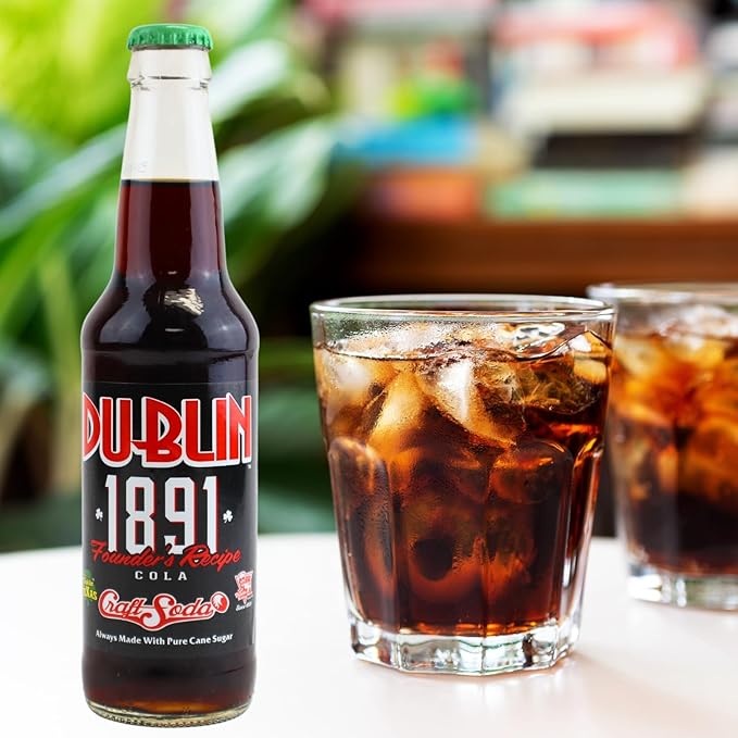 Dublin Bottling Works Craft Soda Pure Cane Sugar Made in Texas – Assorted 12-Pack – Premium Small-Batch Soda Gluten-Free Retro Artisanal Beverages (12 Pack 1891 Founder’s Recipe)