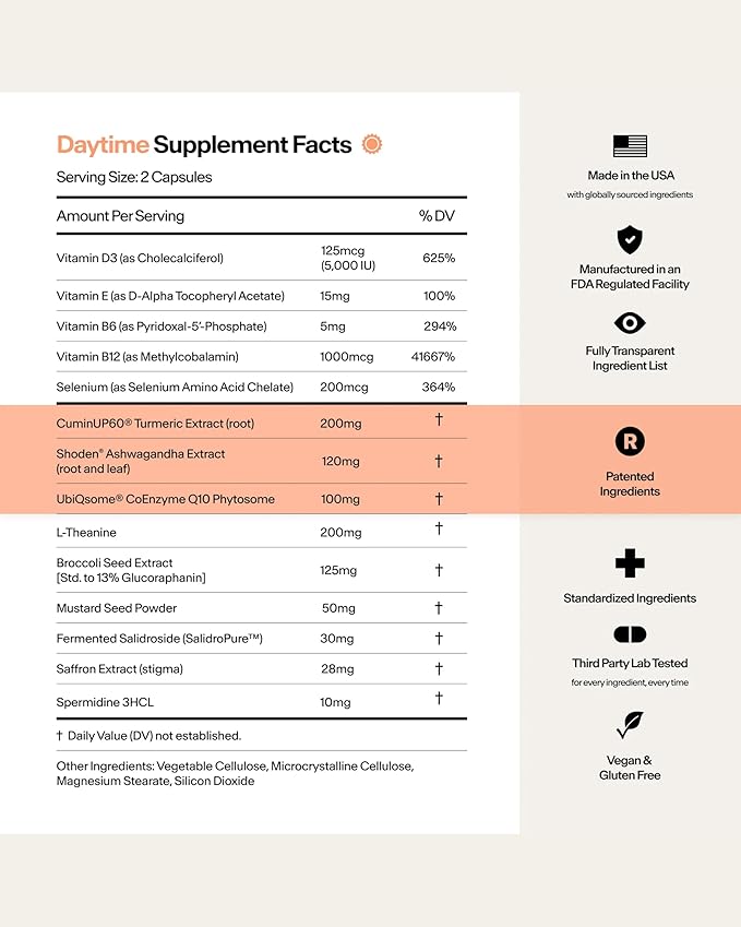 Stasis Day &amp Night Supplement Set for Men &amp Women with L Theanine Ashwagandha Magnesium Melatonin &amp CoQ10 Energy &amp Focus Support Capsules Vegan 50 Servings 25 Day &amp 25 Night