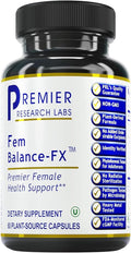 Premier Research Labs Fem Balance FX- Chasteberry Supplement for Women Hormone Balance Support Chaste Tree Supplement w/Organic Chasteberry Extract Natural Support for Women- 60 Vegetarian Capsules