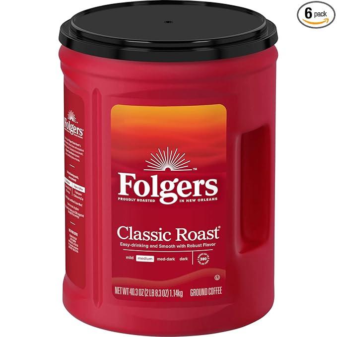 Folgers Classic Roast Coffee 48-Oz Can