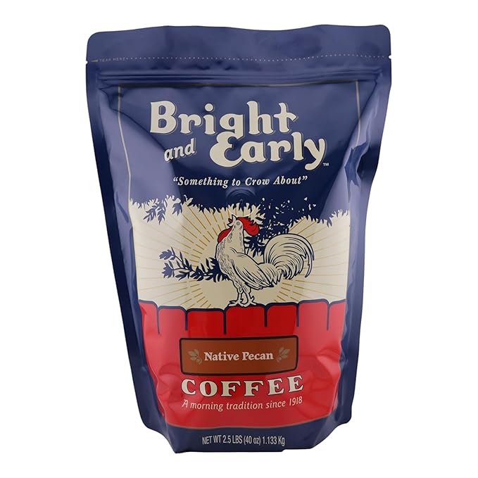Ground Texas Native Pecan Coffee Medium Roast (2.5 lb.) Bright and Early coffee