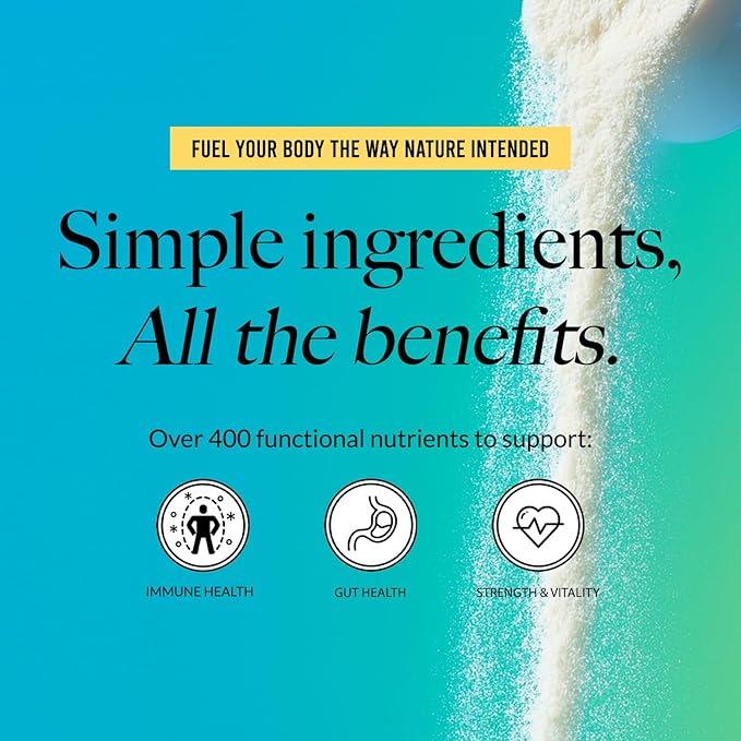 NAKED Colostrum Powder – 100% Grass-Fed Bovine Colostrum Supplement from US Farms | Tested at 20%+ IgG | Gut Health Immunity Recovery &amp Skin Support - 150 Servings
