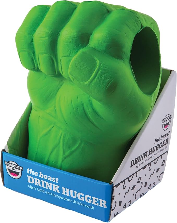 Foam Drink Kooler Soft Sided Beer Cooler Portable Party Beverage Holder for Soda Cans Funny Can Cooler - The Green Beast Giant Fist
