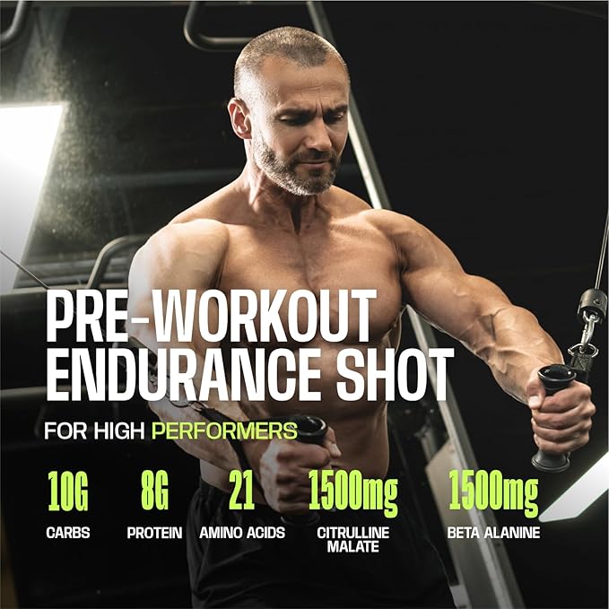 Frog Fuel Ultra Energy Gel &amp Pre Workout Shot with 1500mg Beta Alanine Electrolytes 8g Protein Nano-Hydrolyzed Grass Fed Collagen 10g Carbs Gluten Free Fat Free Berry 1.2 oz Packets 24 Pack