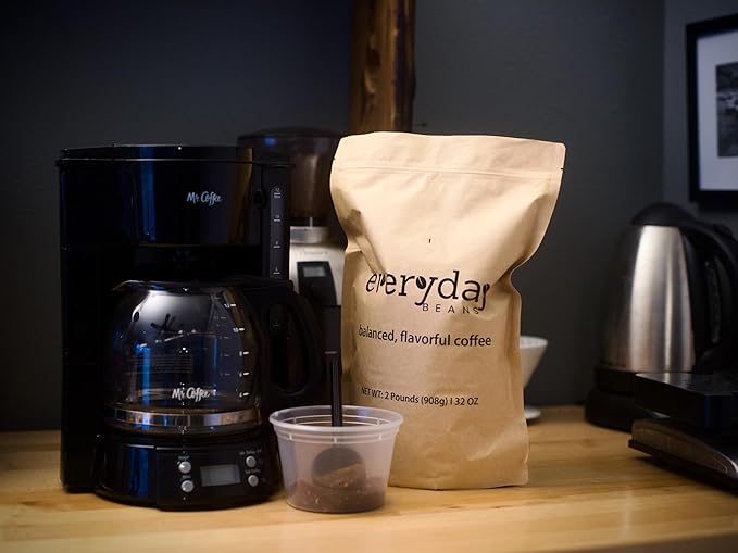 Medium Roast Ground Coffee by Everyday Beans – Smooth Balanced Flavor – 32 oz Bag