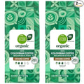 100% Colombian Medium Roast Ground Coffee Organic Arabica Balanced &amp Rich Flavor 11 oz Bags Pack of 2 for Drip Pour Over &amp French Press