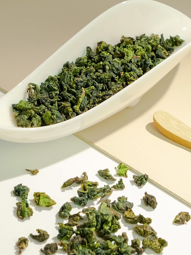 TeeLux Tie Guan Yin 8.8oz Oolong Tea Loose Leaf with Roasted Aroma Iron Goddess of Mercy Fujian Anxi High Mountain Tieguanyin Tea