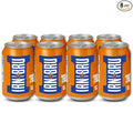 IRN-BRU Original Scottish Sparkling Soda Citrus Flavored Carbonated Drink - Sparkling Flavored Soft Drink 32 Flavor Recipe 11.1 fl oz Cans Pack of 8