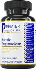Premier Research Labs Premier Pregnenolone - 100mg Pregnenolone for Hormone Support Precursor to Progesterone Testosterone Estrogen Pregnenolone Supplement for Women &amp Men - 60 Vegetarian Caps