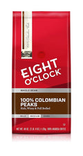 Eight O'Clock Whole Bean Coffee Colombian Peaks 40 Ounce