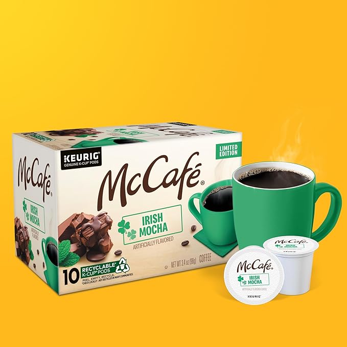 McCafe Irish Mocha Coffee Single-Serve Keurig K-Cup Pods 60 Count
