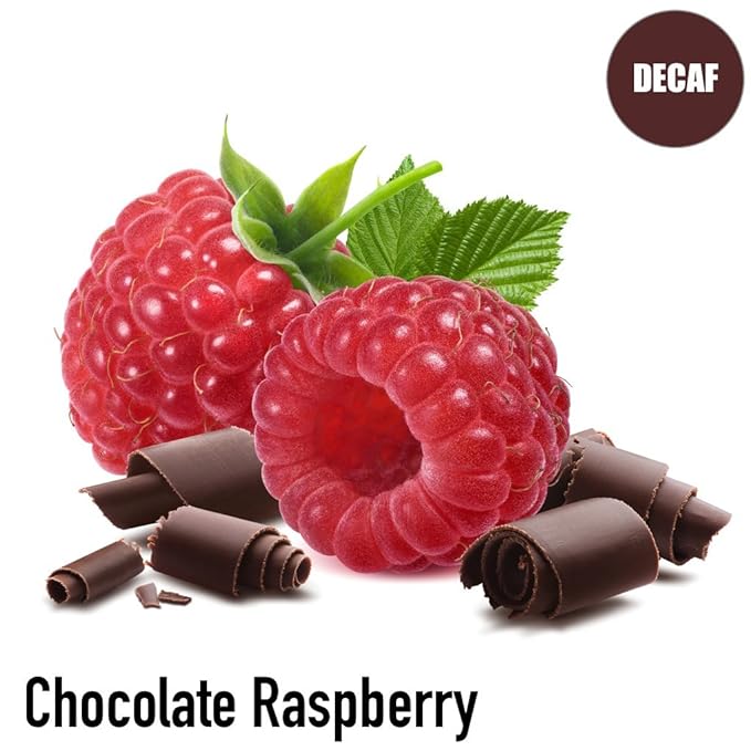 Chocolate Raspberry Decaf Flavored Coffee Ground Fresh Roasted 16-ounce