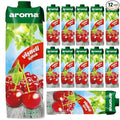 Aroma Sour Cherry Juice Fruit Juice 1000 Mililiter x 12 Boxes
