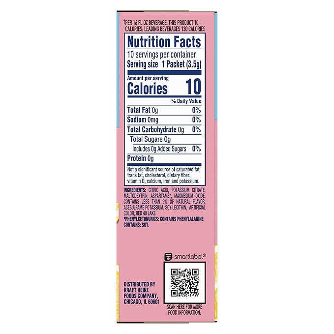 Crystal Light Drink Mix – Classic Orange On-The-Go with Vitamin C (10 CT) Pink Lemonade On-The-Go (10 CT) &amp Raspberry Ice Canister Drink Mix (Makes 12 Quarts) (Variety Pack)