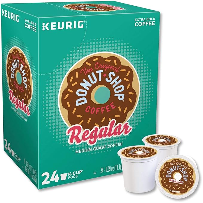 The Original Donut Shop Regular Keurig Single-Serve K-Cup Pods Medium Roast Coffee 24 Count (Pack of 2)