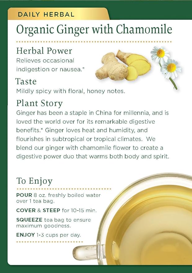 Traditional Medicinals Tea Og1 Ginger W/ Chamoml 16 Bag