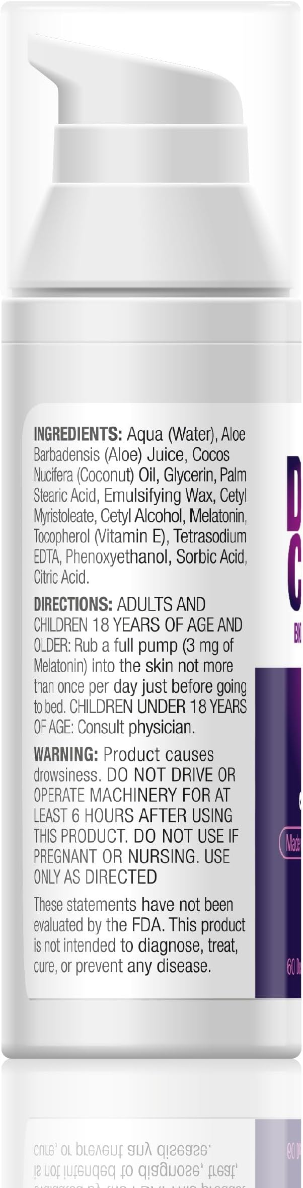 Vita Sciences Dream Cream Melatonin 3mg - The Best Natural Sleep Topical Sleep Cream and Fragrance-Free Lotion - Pack of 3