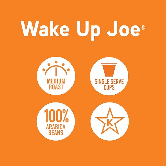 Joe Knows Coffee Single Serve Cups Pods and Capsules Wake Up Joe 48 Count