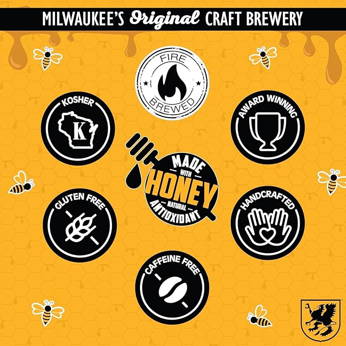 Sprecher Cream Soda &amp Orange Dream Craft Soda – Fire-Brewed with Real Honey Handcrafted Gourmet Beverages Caffeine-Free – 16 fl oz Cans (24 Pack Total)