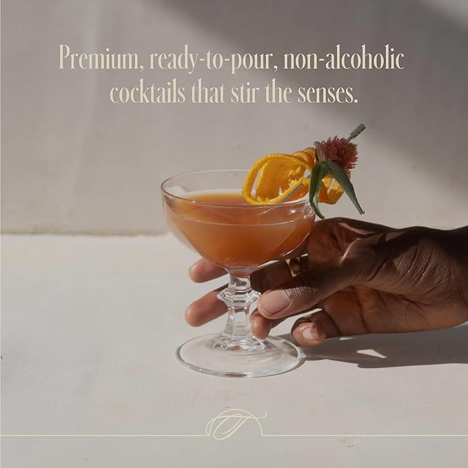 Tilden Cocktails Tandem Non-Alcoholic Cocktail Vegan and No Sugar Added Tart Cherry Bitter Orange American Oak 750ml