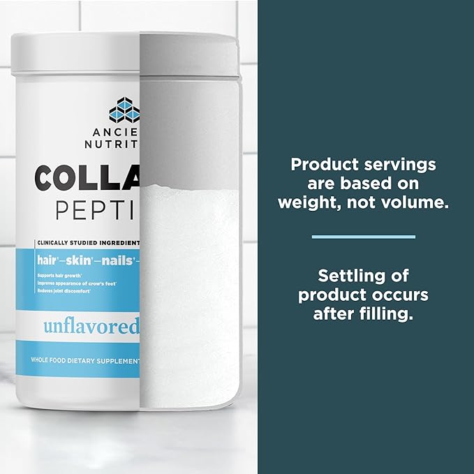 Ancient Nutrition Collagen Peptides Collagen Peptides Powder Unflavored Hydrolyzed Collagen Supports Healthy Skin Joints Gut Keto and Paleo Friendly 38 Servings 20g Collagen per Serving