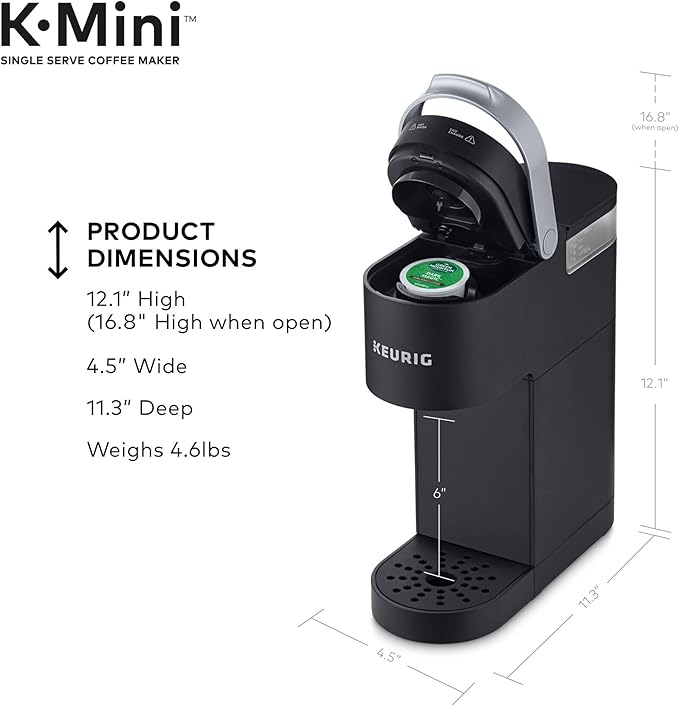 Keurig K-Mini Single Serve Coffee Maker with Green Mountain Breakfast Blend Coffee Pods 32 count