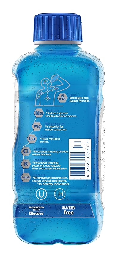 Electrolit Electrolyte Beverage Blue Raspberry 21 Fl Oz bottle (Pack of 12)