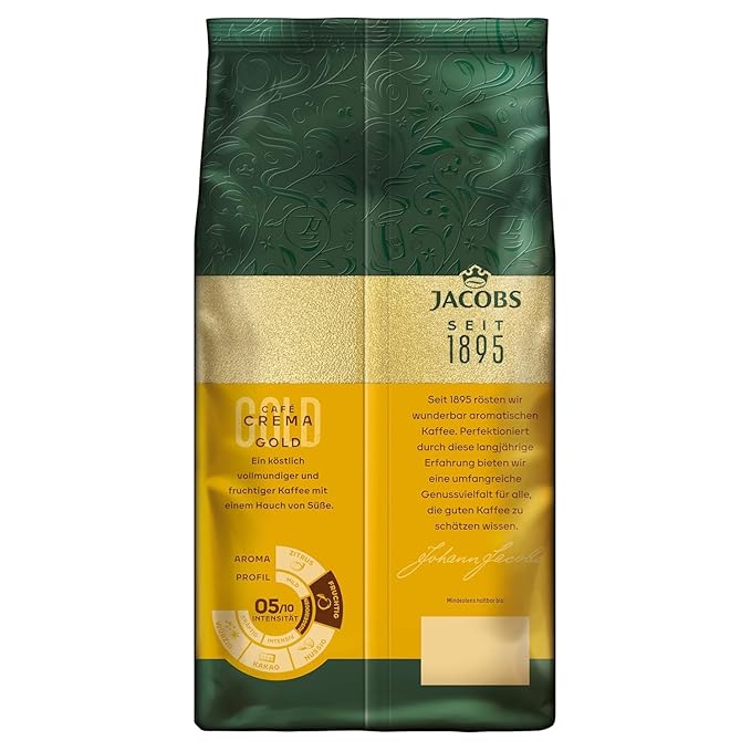 Jacobs Crema Whole Bean Coffee 1000 Gram / 35.2 Ounce (Pack of 4)