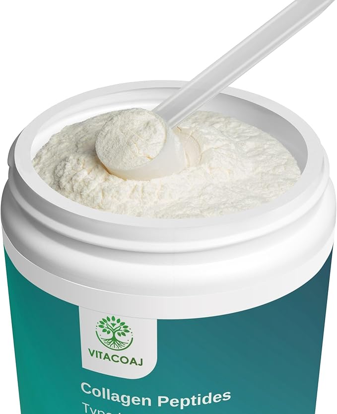 Vitacoaj Collagen Peptides Type I &amp III Supplement Bovine 12.3 oz