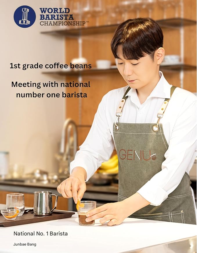 GENU Stevia Protein Coffee Mix (100 sticks Barista) Korea's No.1 Selling Zero Sugar Protein Coffee Mix