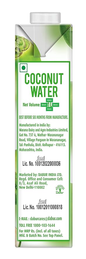 Real Fruit power Coconut Water 1 LTR Tetra Pk