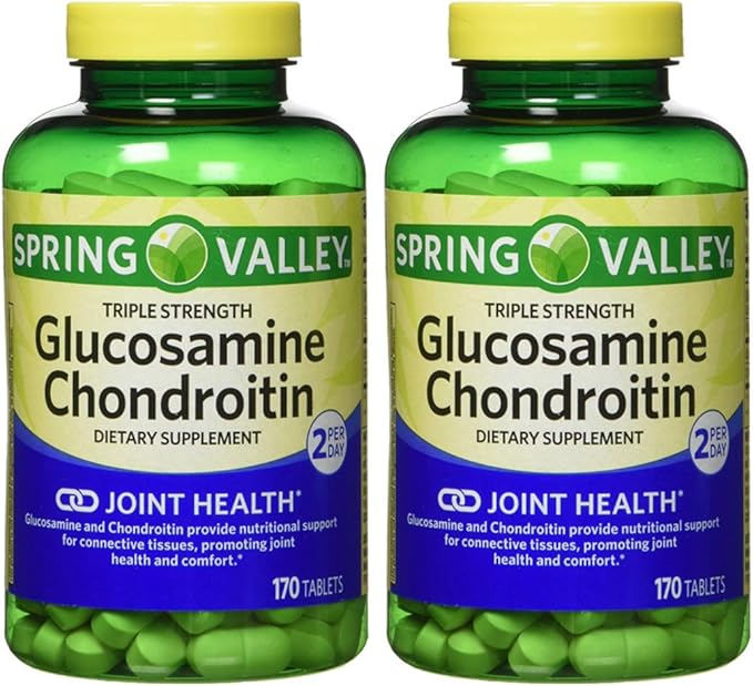 Spring Valley - Glucosamine Chondroitin Triple Strength 340 Tablets Twin Pack