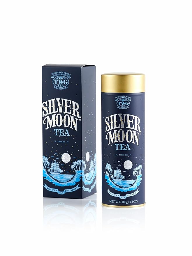 TWG Tea | Silver Moon Tea | Green Tea | Grand Berry &amp Vanilla | Haute Couture Tin 100g | Gift Set