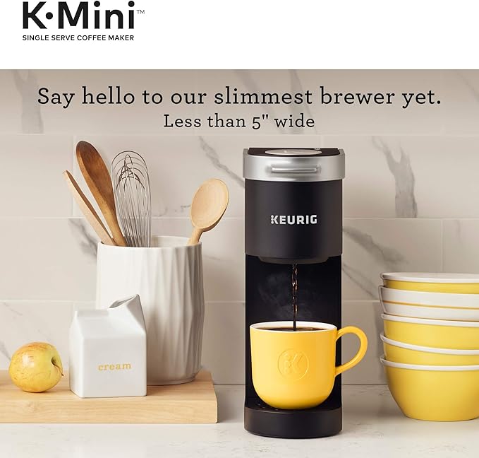 Keurig K-Mini Single Serve Coffee Maker with Green Mountain Breakfast Blend Coffee Pods 32 count