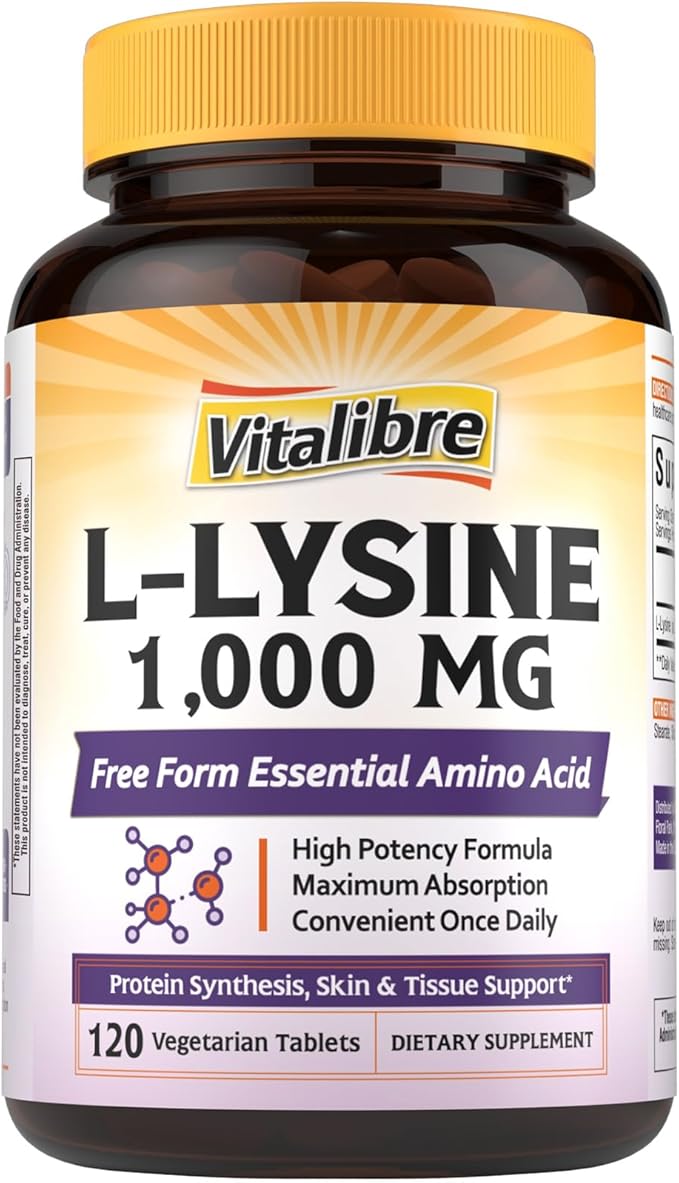 Multi Collagen Peptides Powder Type I II III V X + L-Lysine 1000 mg Tablets Bundle Hydrolyzed Collagen Protein &amp Essential Amino Acid Skin &amp Immune Support 8oz Powder + 120 Tablets
