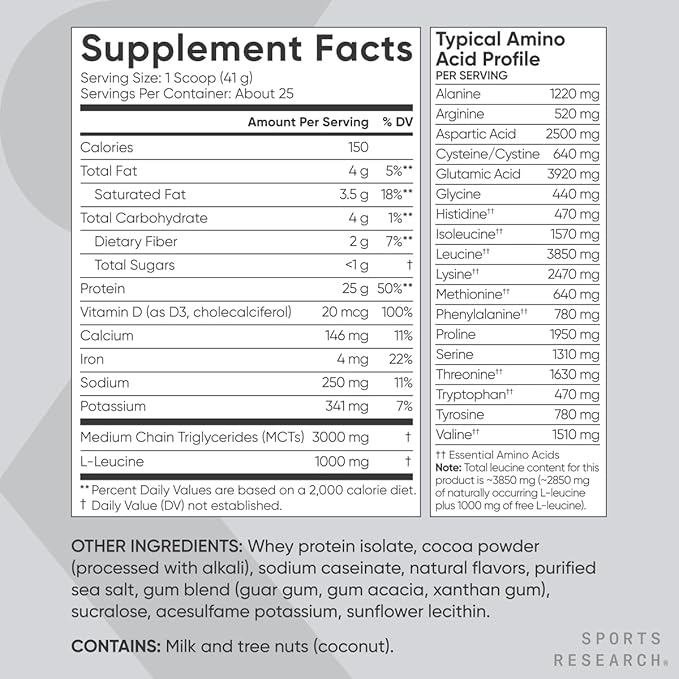 Sports Research Organic Collagen Peptides (Unflavored - 30 Servings) Hydrate Electrolytes Powder Packets (Variety Pack - 16 Servings) and Whey Protein Isolate (Dutch Chocolate - 25 Servings)